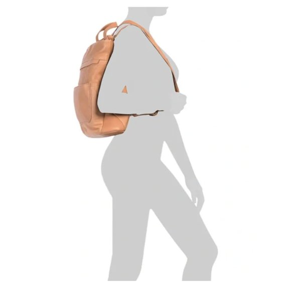 Aspen Tan Leather Convertible Leather Backpack main image 9
